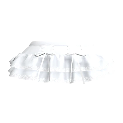 Chibi Ruffled Lace Skirt White Roblox Item Rolimon s