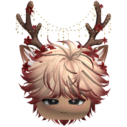 Christmas Messy Hair w/ Antlers