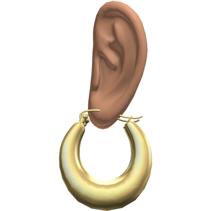 Lightweight Vintage Hoop Earrings Ears