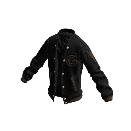College Jacket | Black Brown