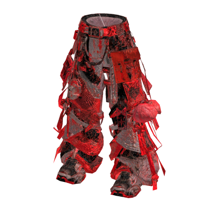 Red Y3K Harajuku Cyber Cargo Pants [PBR]