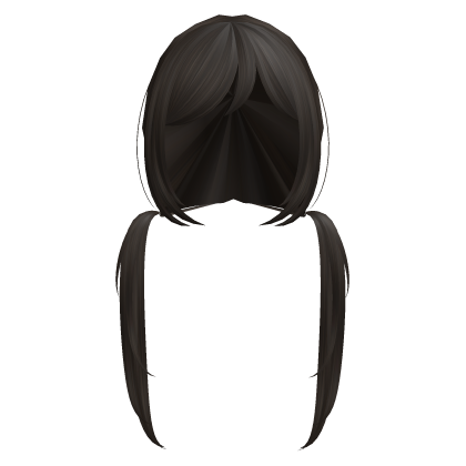 Vkei Doll Messy Anime Low Twintails in Brown V3 Roblox item