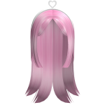 Adorable Pink Hair with Heart Shaped Headband
