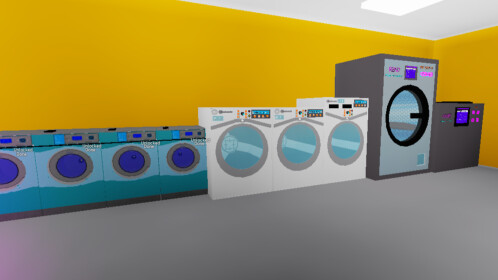 Game with washers and dryers