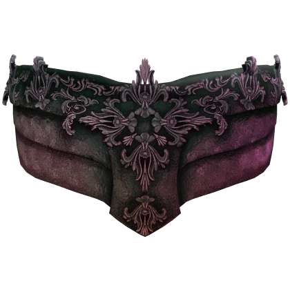 Gothic Filigree Face Mask - Burgundy