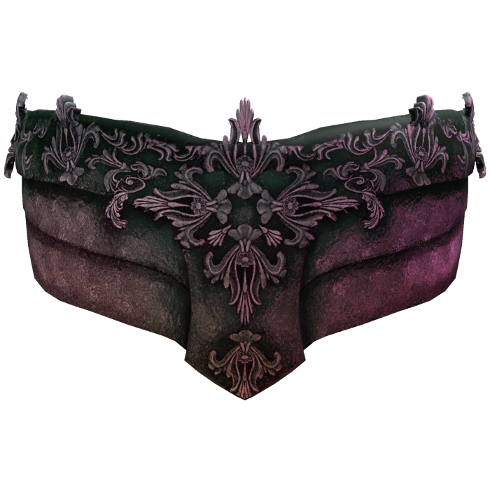 Gothic Filigree Face Mask - Burgundy