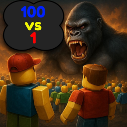 100 Playes vs 1 Gorilla