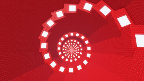 Spiralförmiger Treppenturm