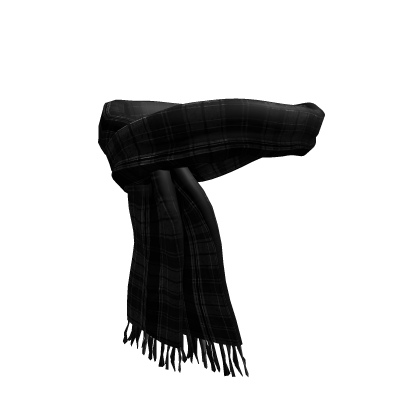 Black Plaid Scarf