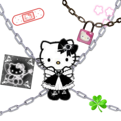 Hello Kitty Blak Roblox decal