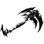 Black Goth Vampire Scythe