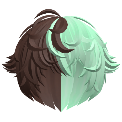 mint choco emo moe vkei messy anime hair w tufts Roblox item