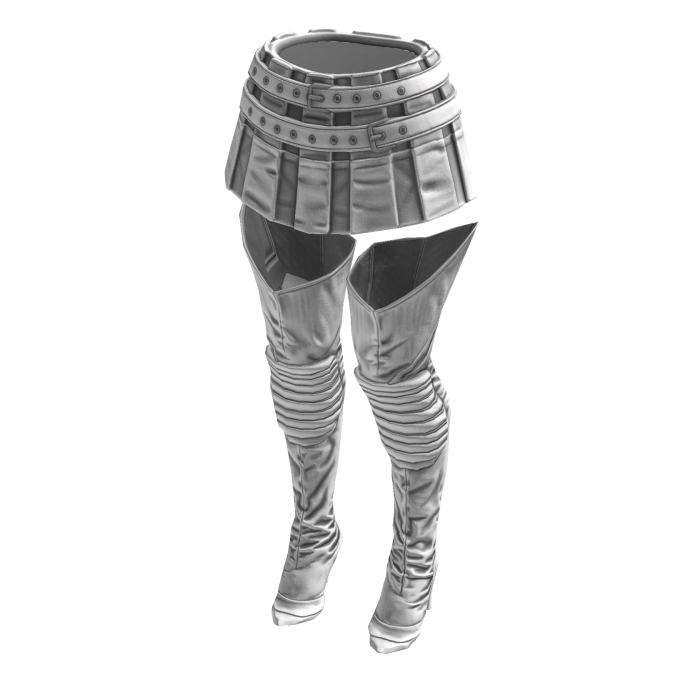Fashionista Boot Chic Skirt (White)