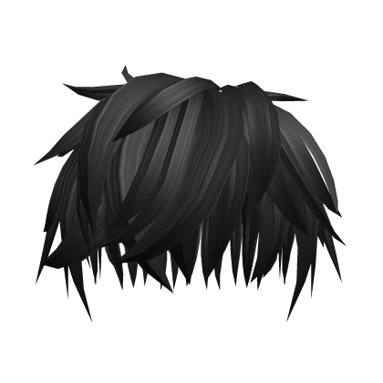 Straight Scene Boy Hair (Black) Roblox item