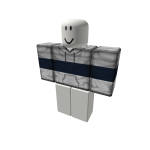 Gray with Dark Blue and White Hoodie