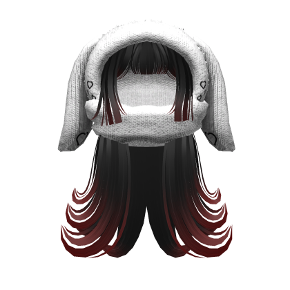 SPECIAL - Long emo layered hair w/ Bunny Beanie