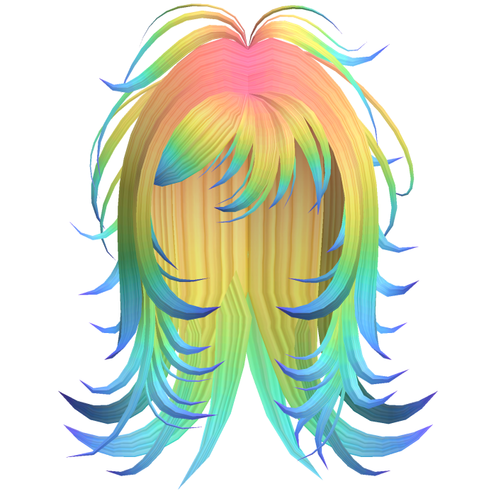 Emo Shaggy Layered Hair (Rainbow)