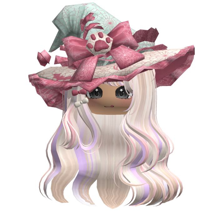 Colorful Beige Kawaii Witch Halloween Hair