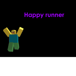 Happy runner