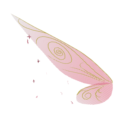 [fly animation] Pink Tinkerbell Pixie Wings (L) Roblox item