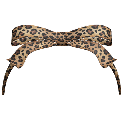 Cheetah Print Ribbon Lace Headband