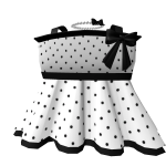 🤍 Pretty White Polka Dot Ruffle Dress 3.0