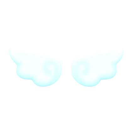Pastel Blue Cloud Wings