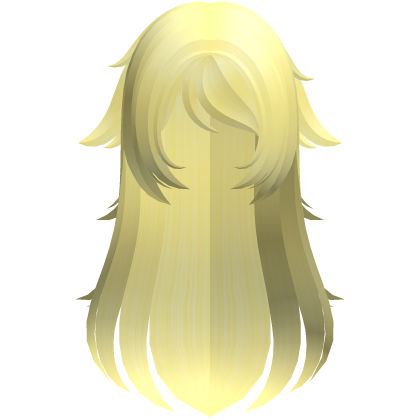 yellow cute neet hikikomori long messy hair