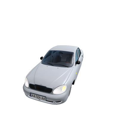 Daewoo Lanos Sedan but saw blade (from YouTube)