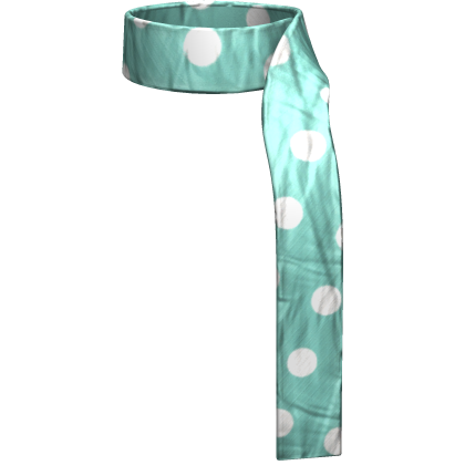 fall polkadot cyan fashion scarf Roblox item