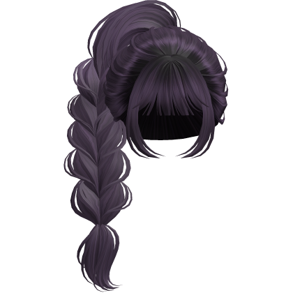 Braided Anime Princess Ponytail Purple