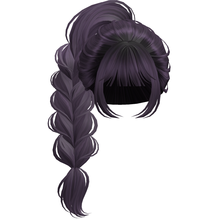 Braided Anime Princess Ponytail Purple