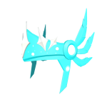Cyan Starlight Winged Helmet