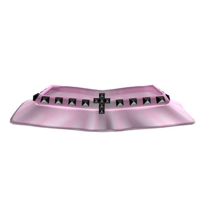 Alt E-Girl Pink Pleated Skirt w/ Cross Belt