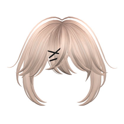 Cute Anime Bangs with Hair Clips(Platinum Blonde) Roblox item