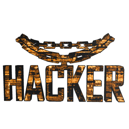 Orange Animated Glitch Hacker Chain Roblox item