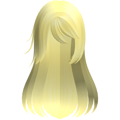 yellow cute protagonist side swept long hair