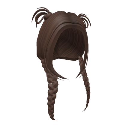 Frisky Pigtail Braids (brown) Roblox item