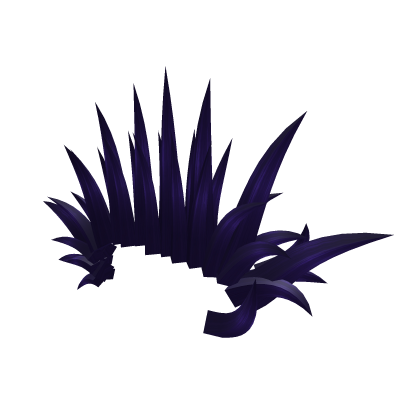 Dark Blue Punk Mohawk w Horns