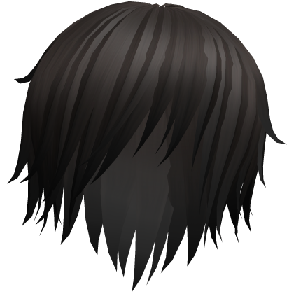 brown messy scene hair Roblox item