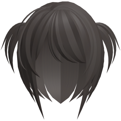 shy moe cute messy emo pigtails in brown Roblox item