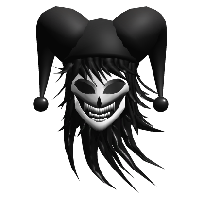Scary Black White Mask