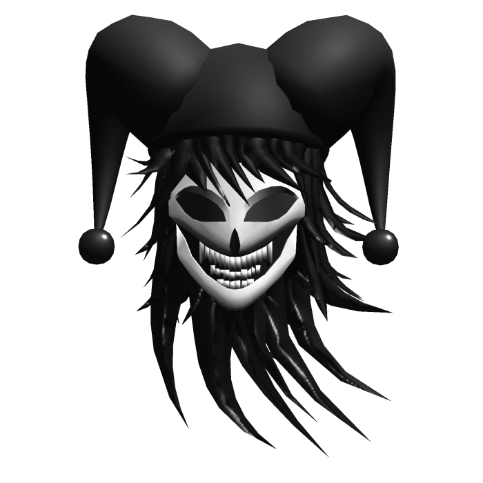 Scary Black White Mask