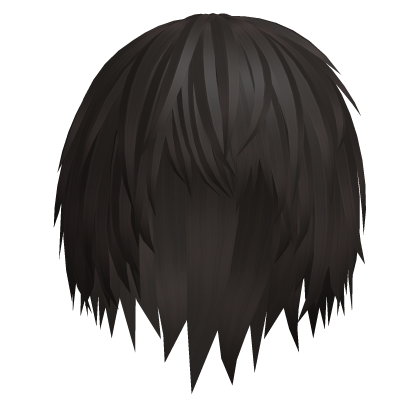 Brown messy anime emo vkei hair Roblox item