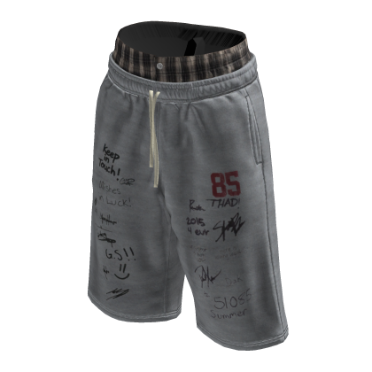 !POLY - SWEATJORTS WITH BOXER GRAY