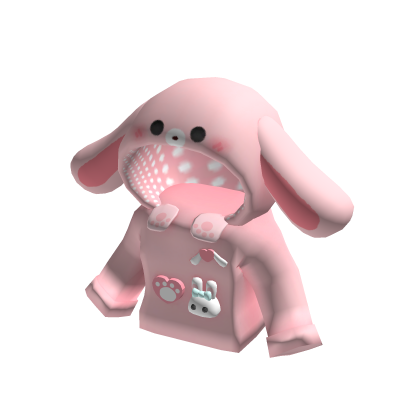 bunny sweater cute kawaii pink paw plush ♡