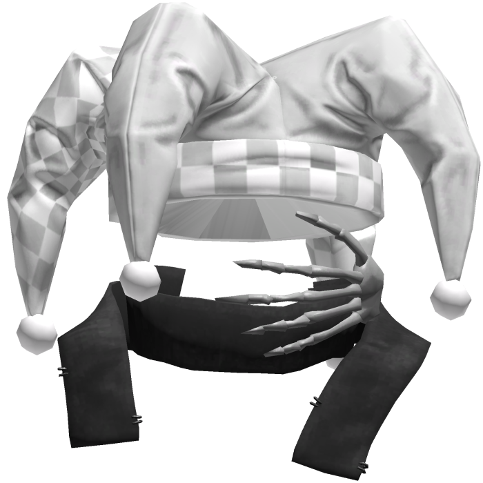 White Jester Clown Hat Vkei Emo Dashie Hair