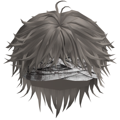 Ash Messy Anime Boy Hair w/ Bandages Roblox item