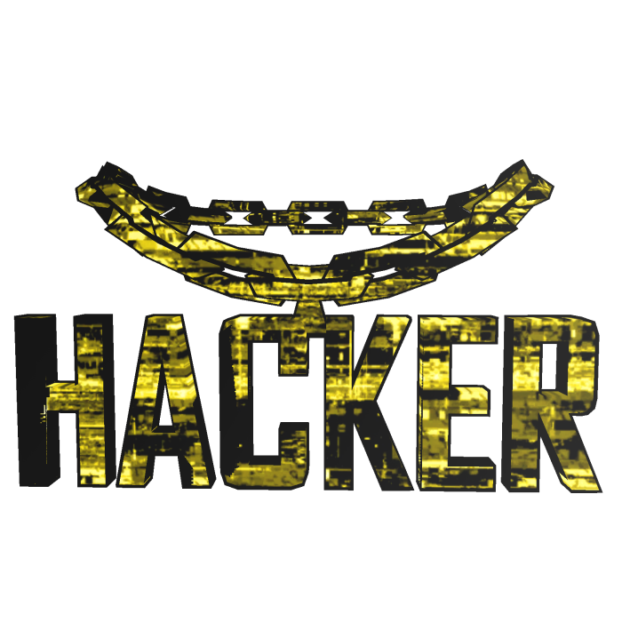 Yellow Animated Glitch Hacker Chain