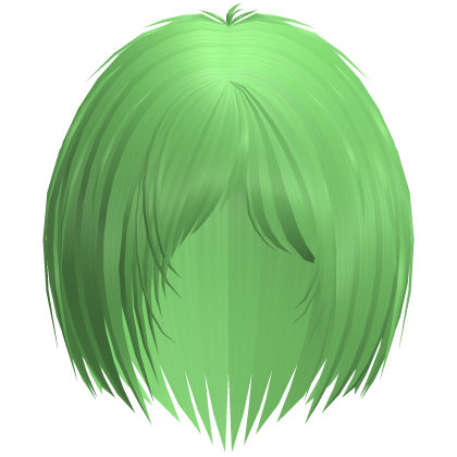 Goth Razor Cut Layered Bob (Green)